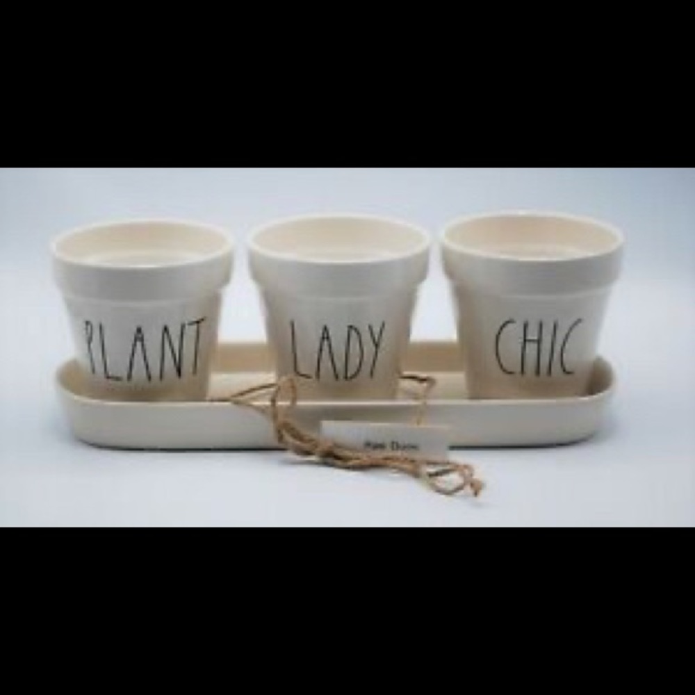 Rae Dunn Chic Plant Lady Planter